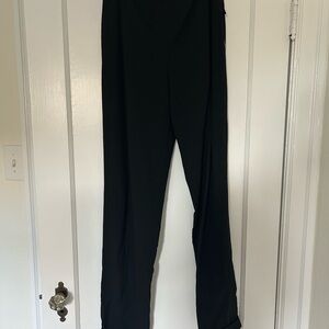 Ralph Lauren Black Straight-Leg Pull-On Trousers